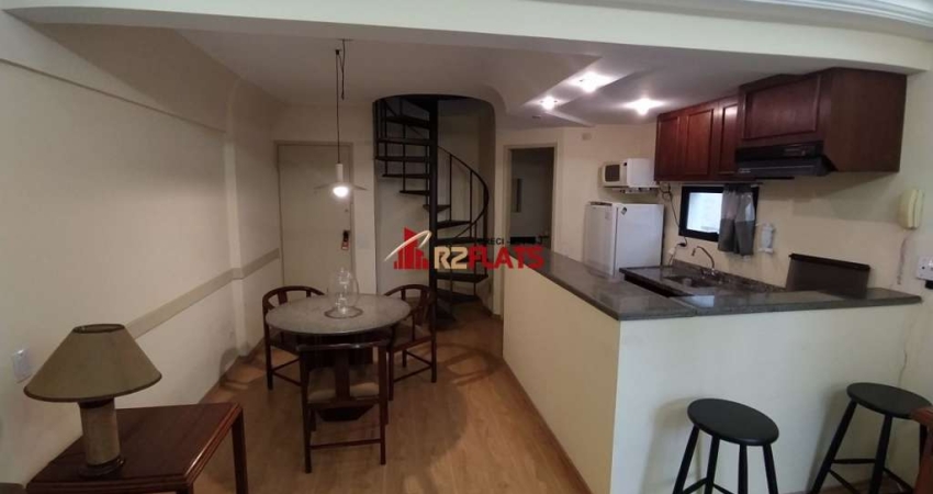 Flat com 1 quarto para alugar na Avenida Moema, 177, Moema, São Paulo