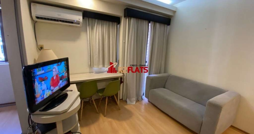 Flat com 1 quarto para alugar na Avenida Ibijaú, 364, Moema, São Paulo
