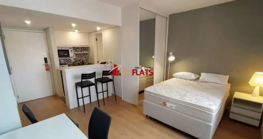Flat com 1 quarto para alugar na Avenida Ibijaú, 364, Moema, São Paulo