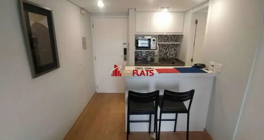 Flat com 1 quarto para alugar na Avenida Ibijaú, 364, Moema, São Paulo