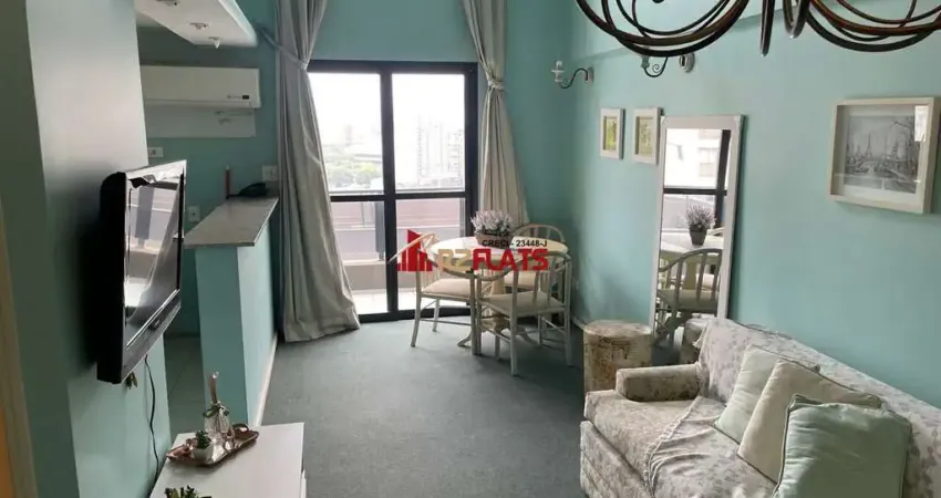 Flat com 1 quarto para alugar na Avenida Moema, 177, Moema, São Paulo
