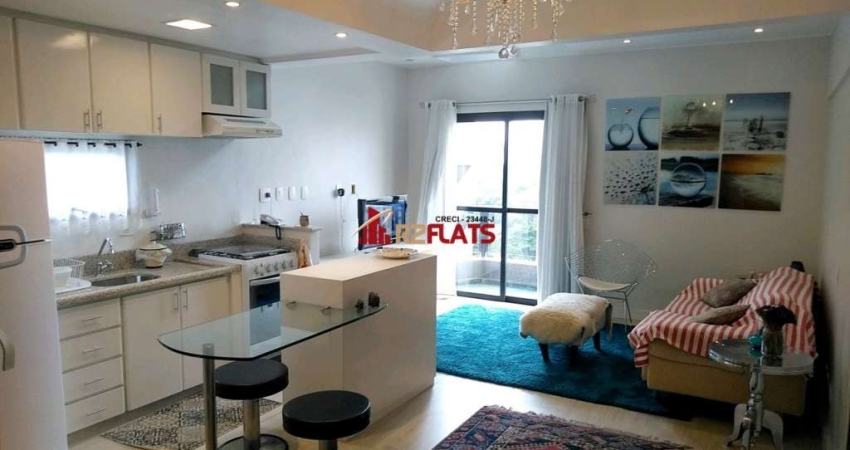 Flat com 1 quarto para alugar na Avenida Moema, 177, Moema, São Paulo