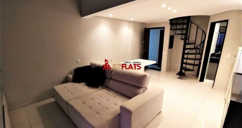 Flat com 1 quarto para alugar na Avenida Moema, 177, Moema, São Paulo