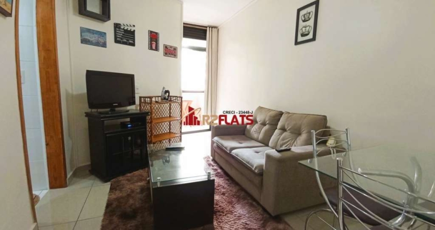 Flat com 1 quarto para alugar na Avenida Miruna, 399, Moema, São Paulo