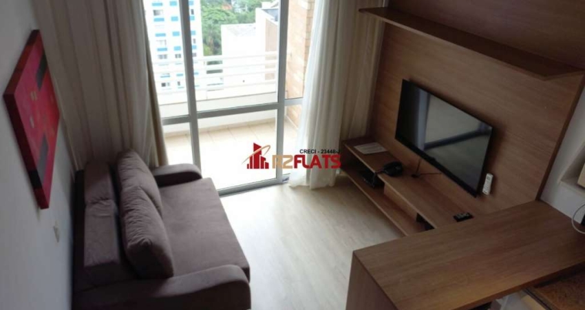 Flat com 1 quarto para alugar na Rua Flórida, 1790, Brooklin, São Paulo