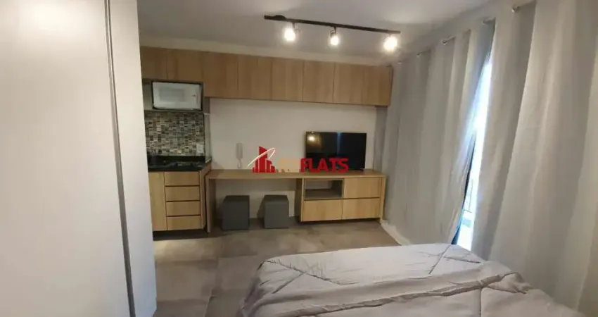Flat com 1 quarto para alugar na Avenida das Carinas, 301, Indianópolis, São Paulo