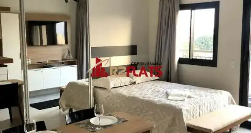 Flat com 1 quarto para alugar na Avenida das Carinas, 301, Indianópolis, São Paulo