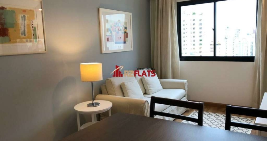 Flat com 1 quarto para alugar na Avenida Macuco, 595, Moema, São Paulo