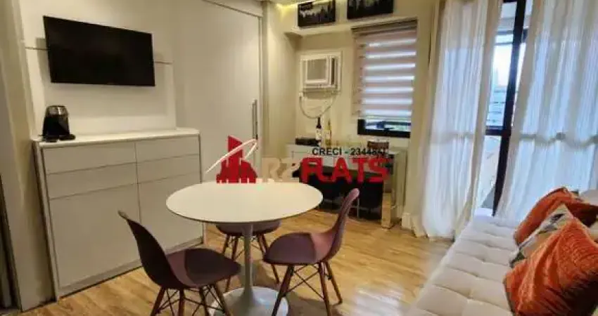 Flat com 1 quarto para alugar na Avenida Ibijaú, 364, Moema, São Paulo