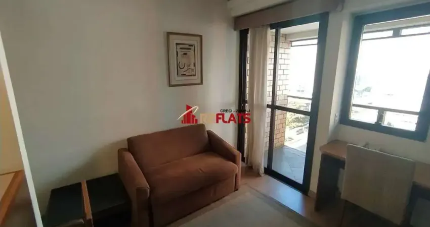 Flat com 1 quarto para alugar na Avenida Ibijaú, 364, Moema, São Paulo