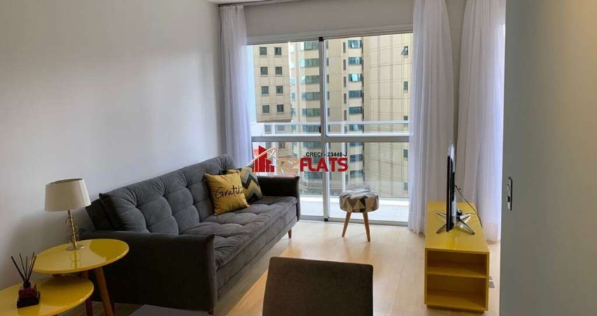 Flat com 1 quarto para alugar na Rua Juquis, 391, Moema, São Paulo