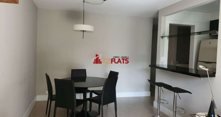 Flat com 2 quartos para alugar na Rua Juquis, 391, Moema, São Paulo