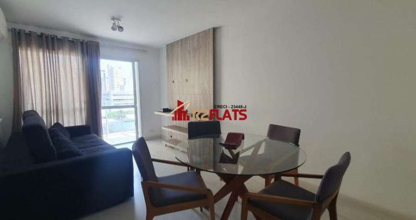 Flat com 2 quartos para alugar na Rua Juquis, 391, Moema, São Paulo