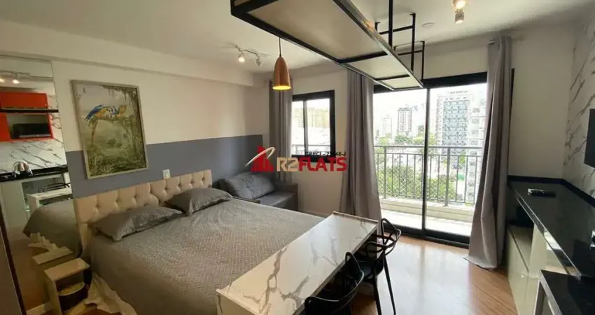 Flat com 1 quarto para alugar na Avenida das Carinas, 301, Indianópolis, São Paulo