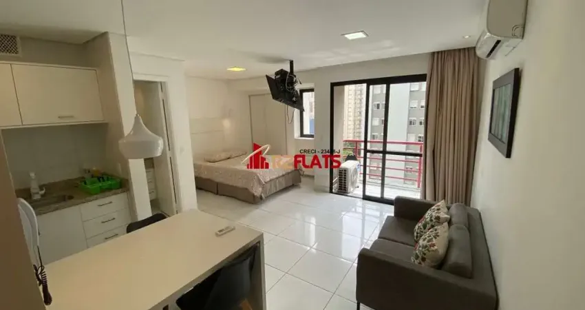 Flat com 1 quarto para alugar na Alameda Jauaperi, 1083, Moema, São Paulo