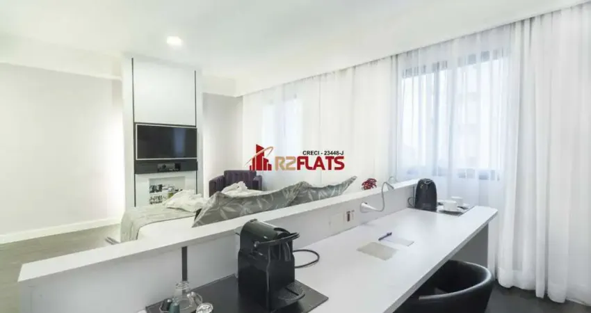 Flat com 1 quarto à venda na Avenida Macuco, 595, Moema, São Paulo