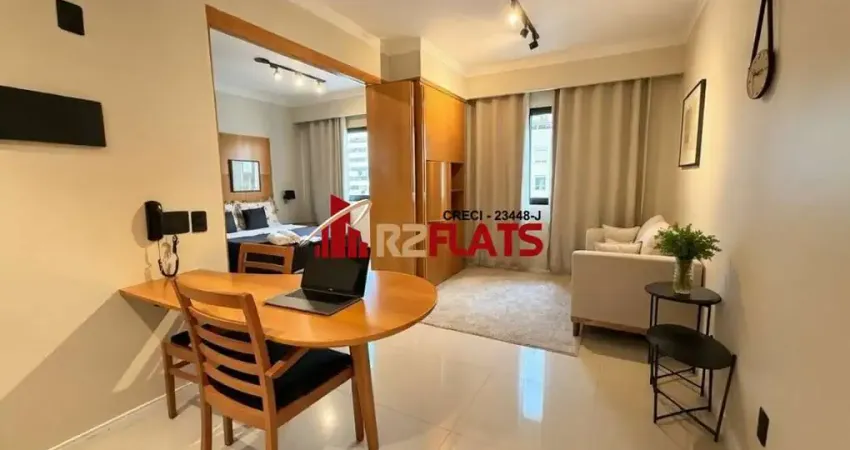 Flat com 1 quarto à venda na Avenida Macuco, 595, Moema, São Paulo
