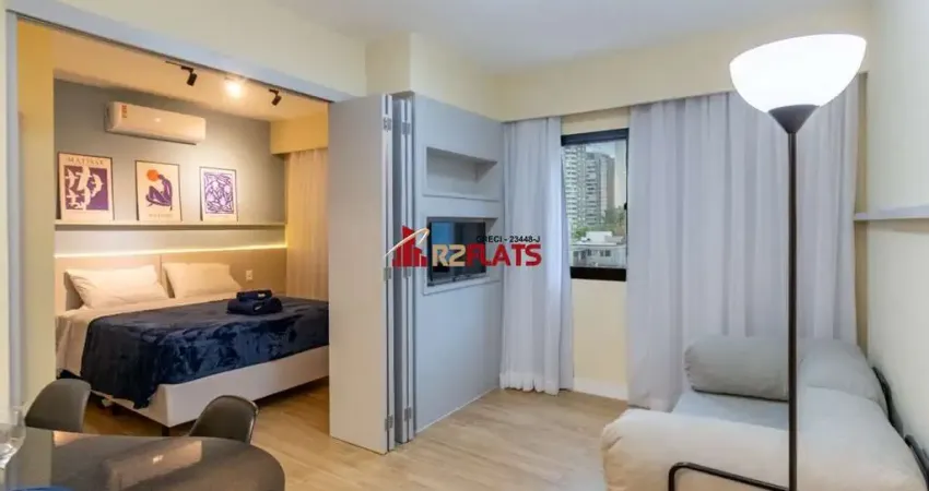 Flat com 1 quarto à venda na Avenida Macuco, 595, Moema, São Paulo