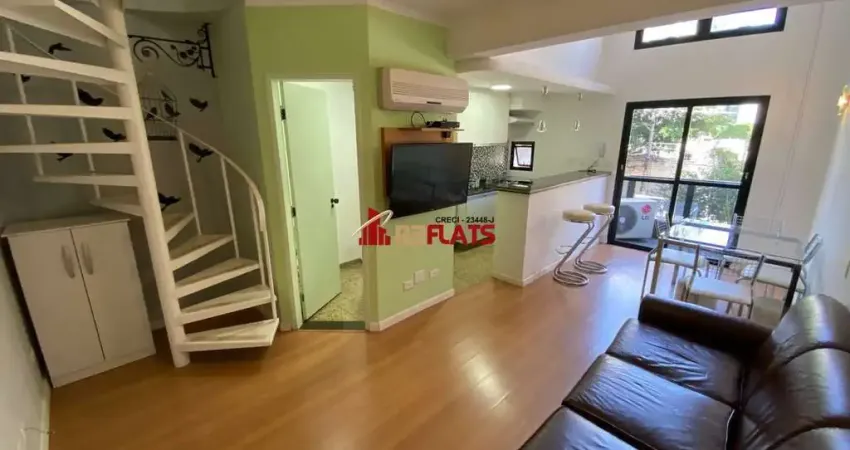 Flat com 1 quarto para alugar na Avenida Moema, 177, Moema, São Paulo