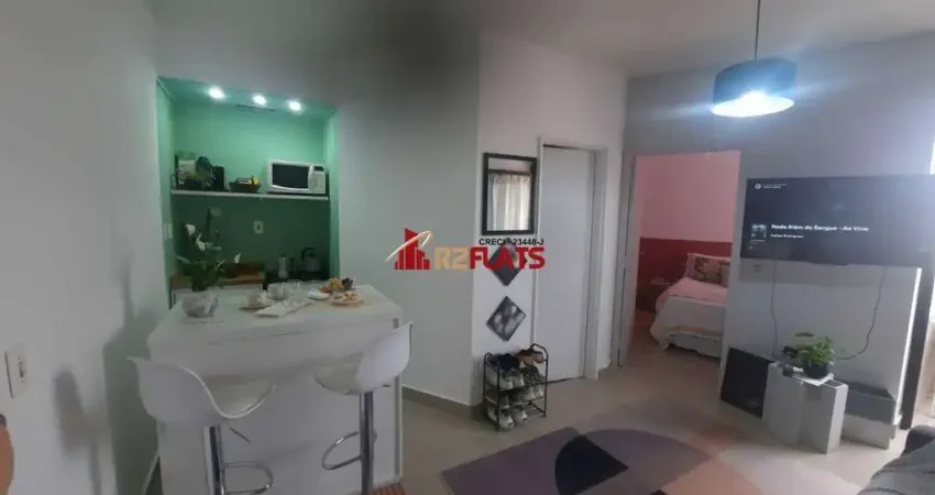 Flat com 1 quarto para alugar na Avenida Miruna, 399, Moema, São Paulo