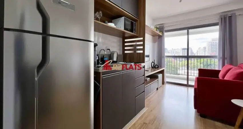 Flat com 1 quarto para alugar na Alameda dos Jurupis, 1809, Moema, São Paulo