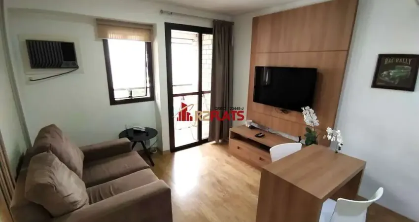 Flat com 1 quarto para alugar na Avenida Ibijaú, 364, Moema, São Paulo