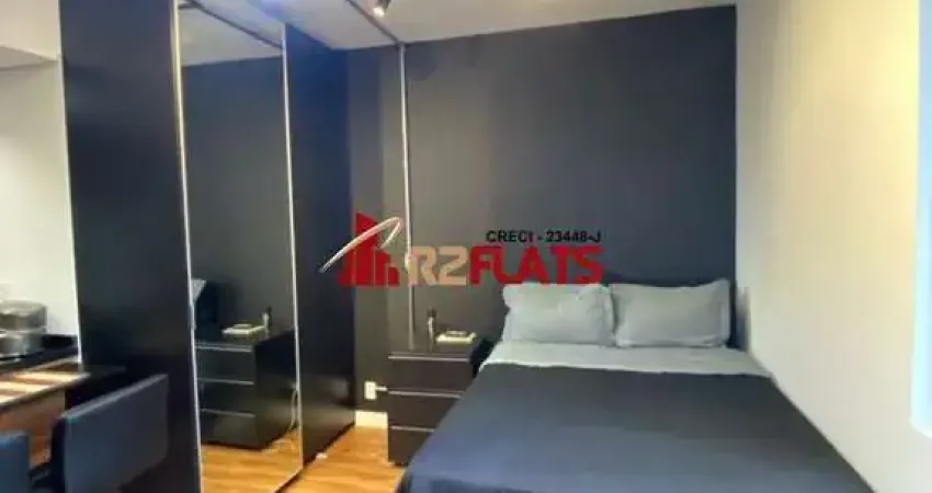 Flat com 1 quarto para alugar na Avenida Ibijaú, 364, Moema, São Paulo