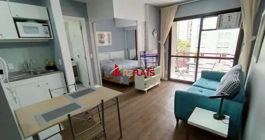 Flat com 1 quarto para alugar na Alameda Jauaperi, 1083, Moema, São Paulo