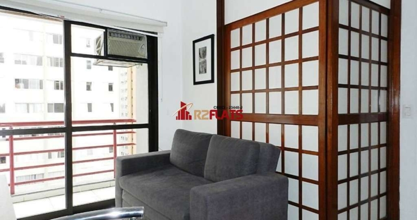 Flat com 1 quarto para alugar na Alameda Jauaperi, 1083, Moema, São Paulo