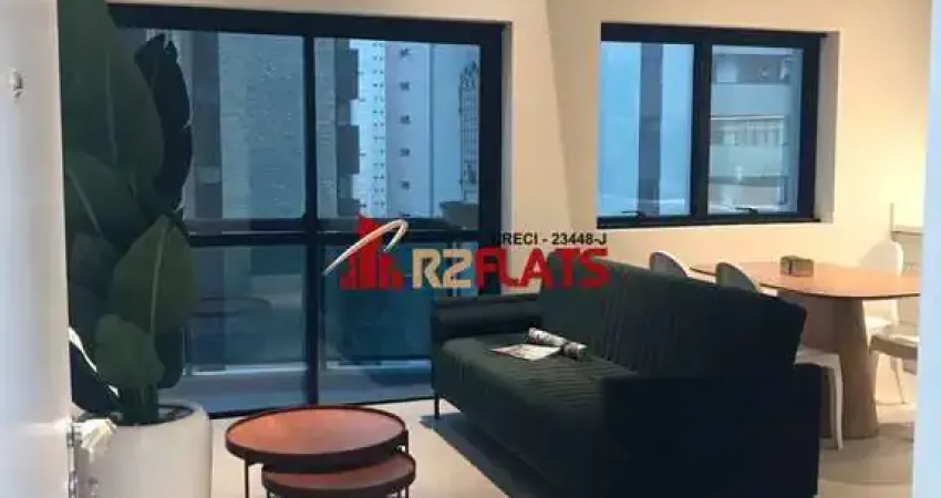 Flat com 2 quartos para alugar na Avenida Ibijaú, 355, Moema, São Paulo