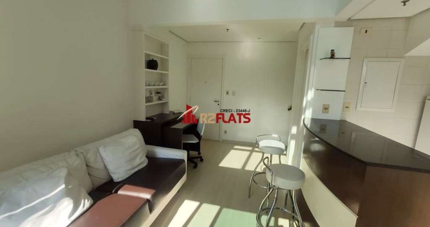Flat com 1 quarto para alugar na Avenida Ibijaú, 355, Moema, São Paulo
