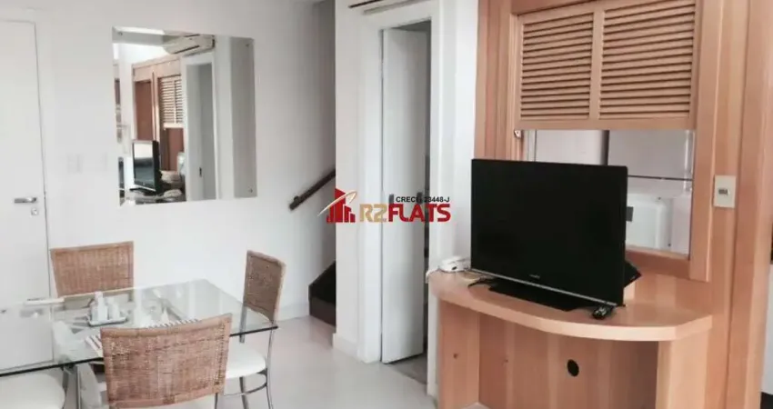 Flat com 1 quarto para alugar na Avenida Ibijaú, 355, Moema, São Paulo