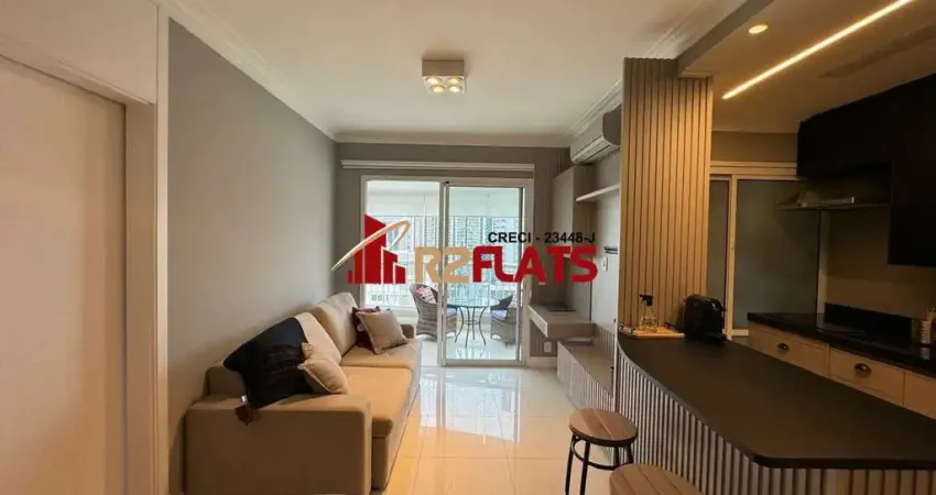 Flat com 1 quarto para alugar na Rua Sansão Alves dos Santos, 343, Brooklin, São Paulo