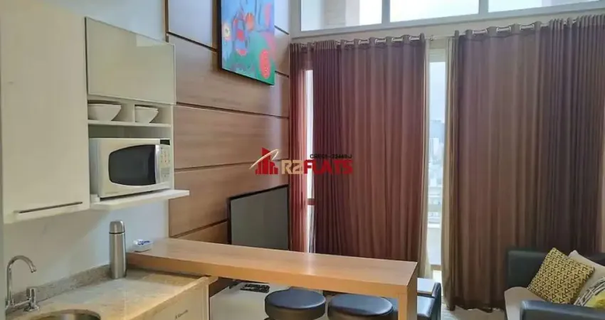 Flat com 1 quarto para alugar na Rua Flórida, 1790, Brooklin, São Paulo