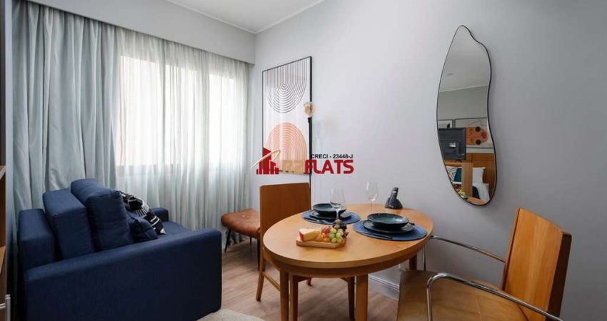 Flat com 1 quarto à venda na Avenida Rouxinol, 55, Moema, São Paulo