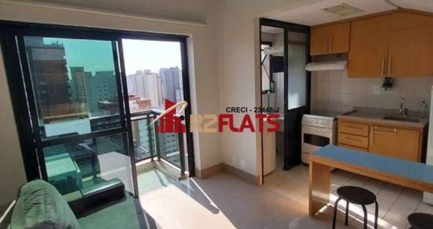 Flat com 1 quarto para alugar na Avenida Ibijaú, 355, Moema, São Paulo