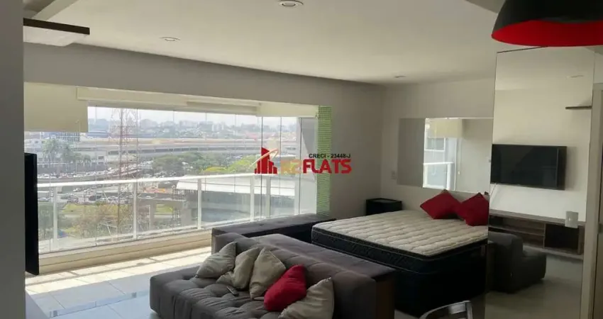 Flat com 1 quarto para alugar na Rua Doutor Jesuíno Maciel, 2105, Campo Belo, São Paulo