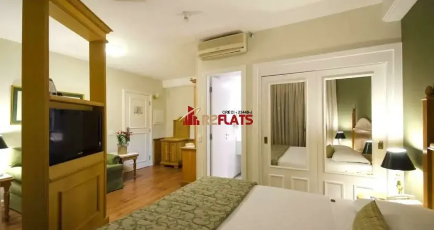 Flat com 1 quarto para alugar na Avenida Jandira, 501, Moema, São Paulo