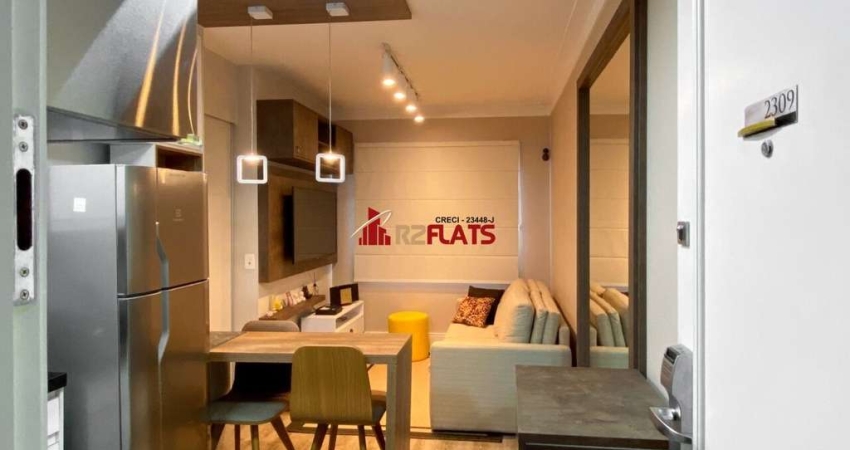 Flat com 1 quarto para alugar na Avenida Macuco, 595, Moema, São Paulo
