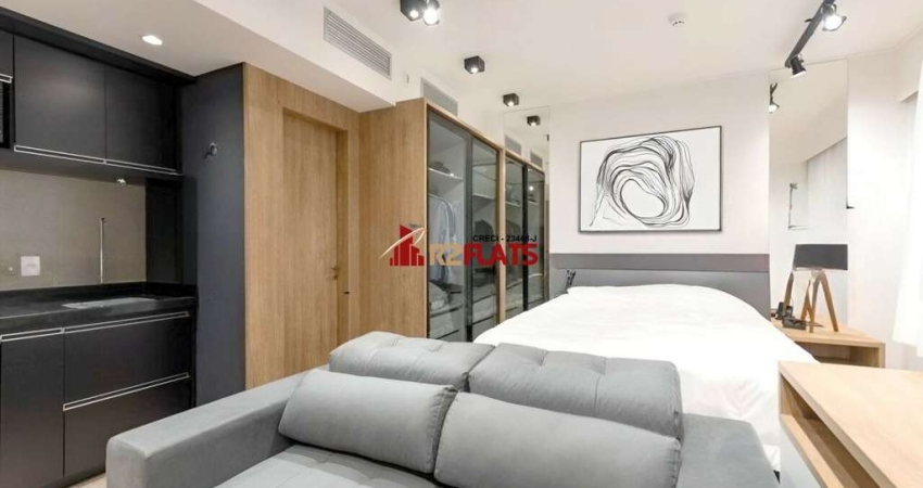 Flat com 1 quarto para alugar na Avenida Rouxinol, 87, Moema, São Paulo