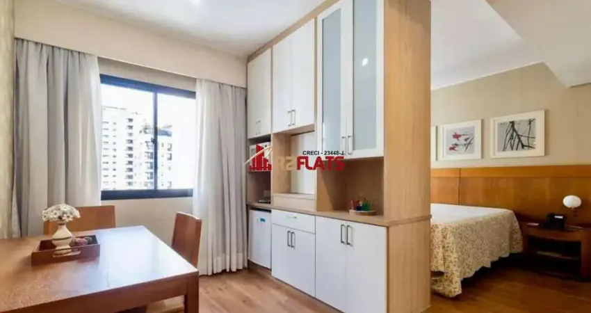 Flat com 1 quarto para alugar na Avenida Rouxinol, 57, Moema, São Paulo