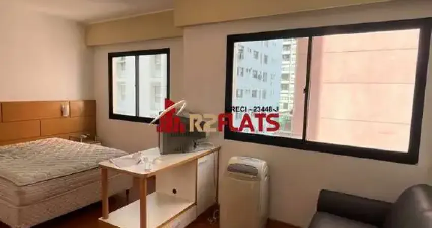 Flat com 1 quarto para alugar na Avenida Rouxinol, 57, Moema, São Paulo