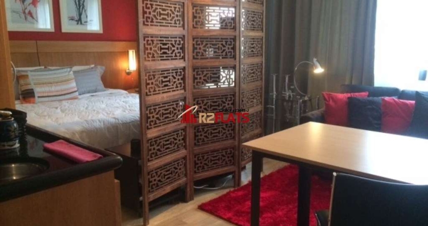 Flat com 1 quarto para alugar na Avenida Rouxinol, 87, Moema, São Paulo