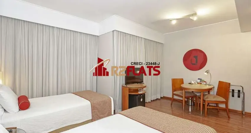 Flat com 1 quarto à venda na Avenida Rouxinol, 57, Moema, São Paulo