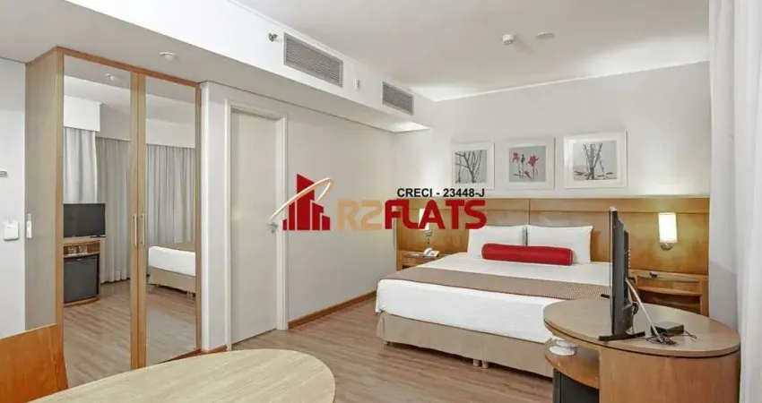 Flat com 1 quarto à venda na Avenida Rouxinol, 57, Moema, São Paulo