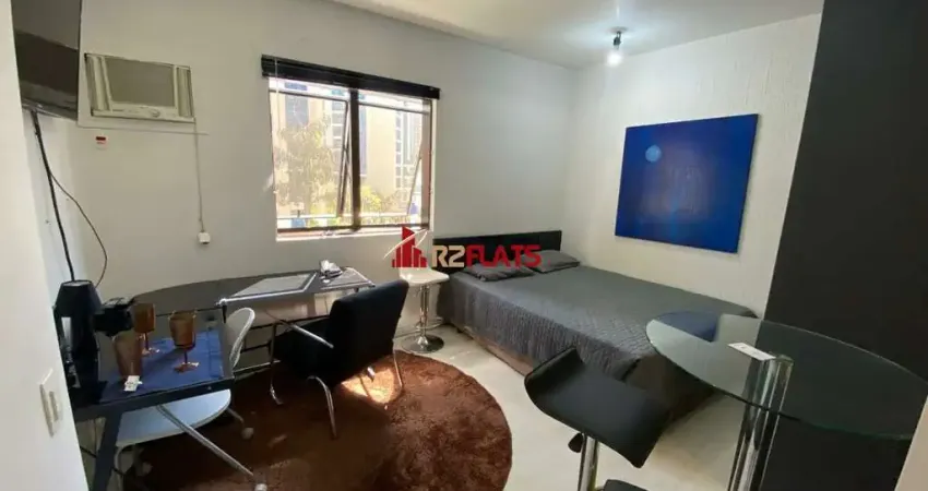 Flat com 1 quarto à venda na Avenida Ibijaú, 364, Moema, São Paulo