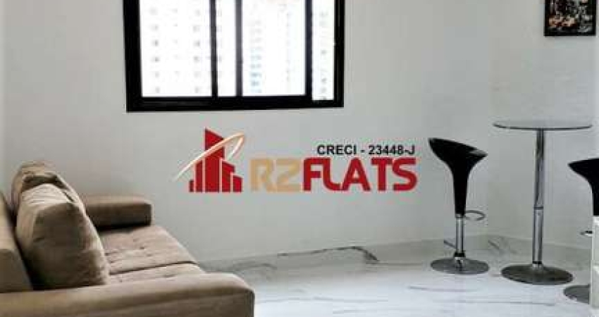 Flat com 1 quarto à venda na Avenida Miruna, 399, Moema, São Paulo