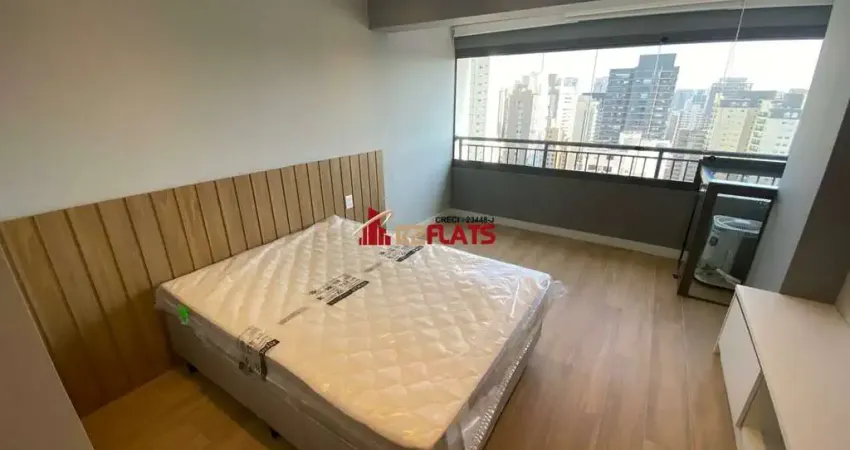 Flat com 1 quarto para alugar na Alameda Iraé, 664, Moema, São Paulo