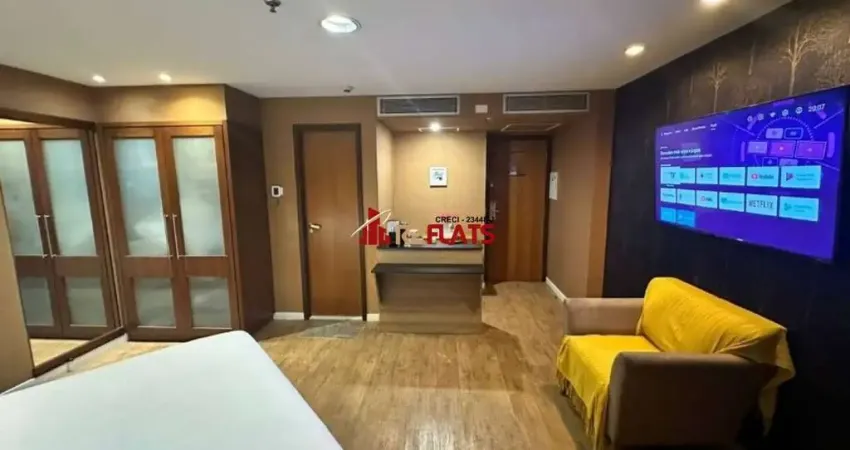 Flat com 1 quarto à venda na Avenida Ibirapuera, 2927, Indianópolis, São Paulo