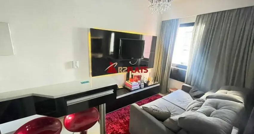 Flat com 1 quarto à venda na Avenida Rouxinol, 57, Moema, São Paulo